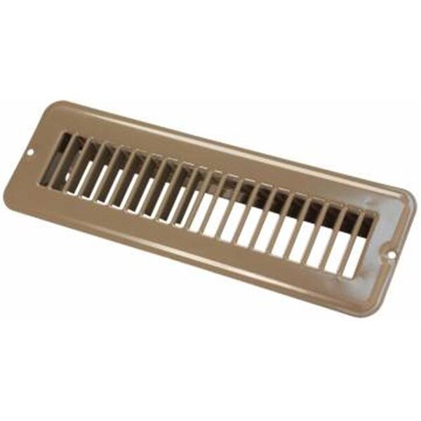 Jr Products J45-0228935 2 x 10 in. Floor Registers Undampered Metal; Brown J45-0228935 - main